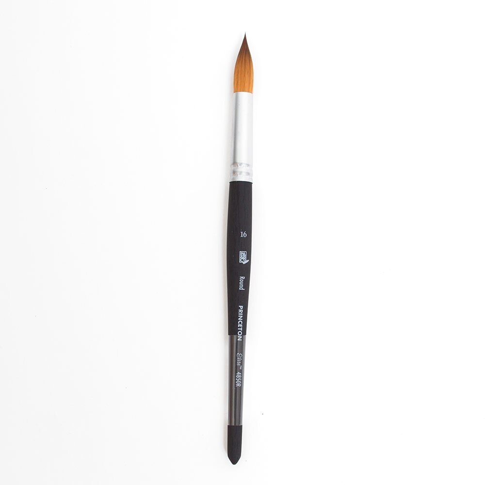 Princeton, Brushes, Art & School, Elite, Synthetic, Kolinsky Sable, Watercolor, 105319, Round, 16